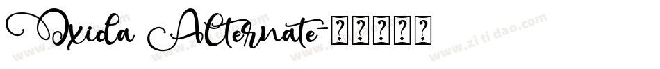Oxida Alternate字体转换